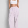 Pantalones de Pijama de corte recto a rayas, ideales para estar por casa