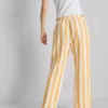 Pantalones de Pijama de corte recto con volantes, ideales para relajarse