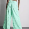 Pantalones de playa estampados de corte ancho