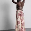 Pantalones de playa estampados de corte ancho