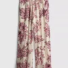 Pantalones de playa estampados de corte ancho