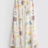 Pantalones de playa estampados de corte ancho