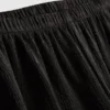 Pantalones de satén con textura y corte recto