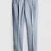 Pantalones de traje de corte entallado con textura dobby