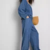 Pantalones de vaquero de pierna ancha con alto contenido en algodón de Paula Echevarría