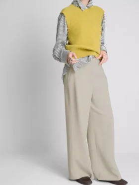 Pantalones elegantes de pierna ancha