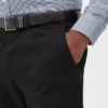 Pantalones formales de sarga de corte entallado