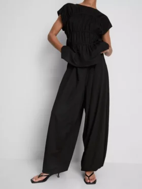 Pantalones harem con textura