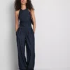 Pantalones harem de Paula Echevarría en denim con alto contenido en algodón