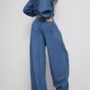 Pantalones harem de Paula Echevarría en denim con alto contenido en algodón