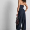 Pantalones harem de Paula Echevarría en denim con alto contenido en algodón
