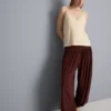 Pantalones harén drapeados