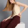 Pantalones harén drapeados