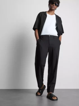 Pantalones holgados de mezcla de lino «The Edit»