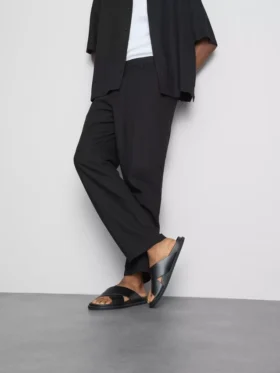 Pantalones holgados de mezcla de lino «The Edit»