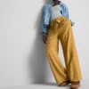 Pantalones palazzo con detalle de lazo