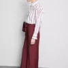 Pantalones palazzo con detalle de lazo