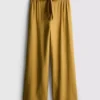 Pantalones palazzo con detalle de lazo