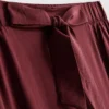 Pantalones palazzo con detalle de lazo