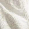 Pantalones rectos de ganchillo con alto contenido en algodón