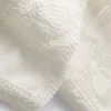 Pantalones rectos de ganchillo con alto contenido en algodón
