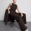 Pantalones rectos Lila