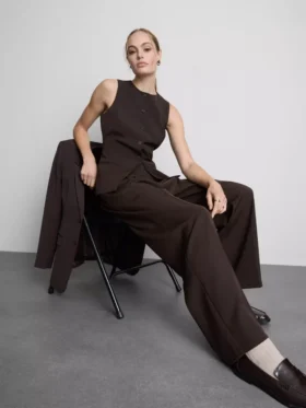 Pantalones rectos Lila