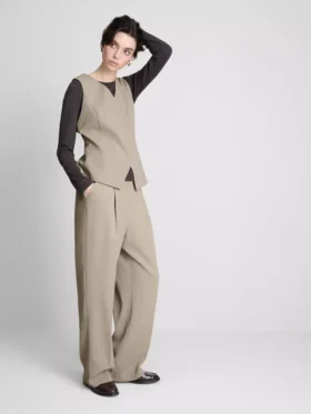Pantalones rectos Lila