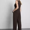 Pantalones rectos Lila