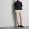 Pantalones «The Edit» de corte ajustado con acabado aterciopelado
