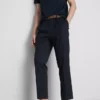 Pantalones «The Edit» de corte ajustado con acabado aterciopelado