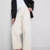 Pantalones utilitarios de corte acampanado con alto contenido en algodón