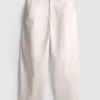 Pantalones utilitarios de corte acampanado con alto contenido en algodón
