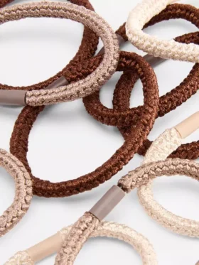 Paquete de 10 gomas para el pelo gruesas