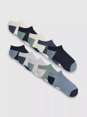 Paquete de 10 pares de calcetines de deporte con costuras planas de Zapatillas