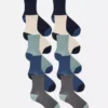 Paquete de 10 pares de calcetines tobilleros de costura plana