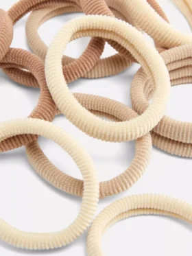 Paquete de 12 gomas para el pelo de tela