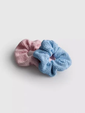 Paquete de 2 gomas para el pelo con textura