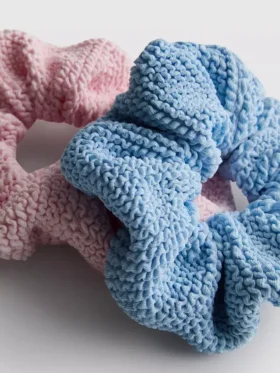 Paquete de 2 gomas para el pelo con textura