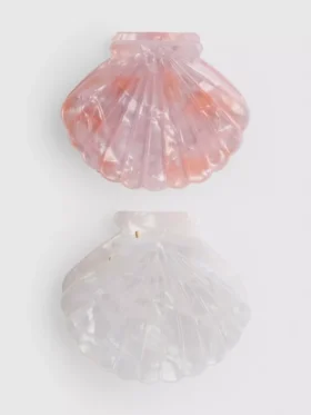 Paquete de 2 horquillas con forma de concha