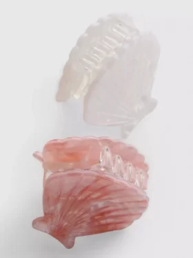 Paquete de 2 horquillas con forma de concha