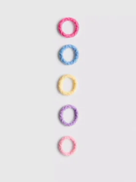 Paquete de 20 gomas para el pelo con textura