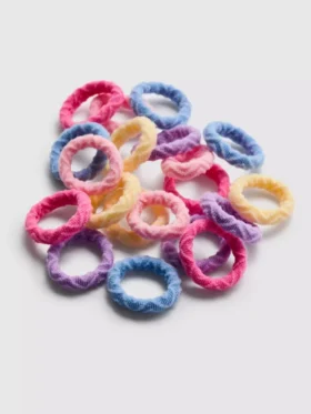 Paquete de 20 gomas para el pelo con textura