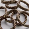 Paquete de 6 gomas para el pelo con estampado de leopardo