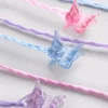 Paquete de 6 horquillas de trenzas con mariposas
