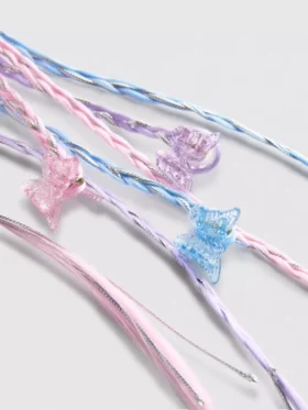 Paquete de 6 horquillas para trenzas con forma de mariposa