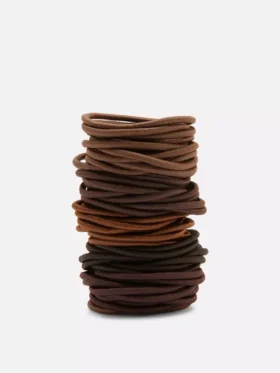 Paquete de 60 gomas elásticas gruesas para el pelo