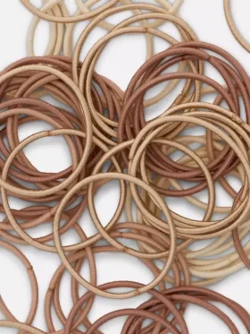 Paquete de 60 gomas elásticas gruesas para el pelo