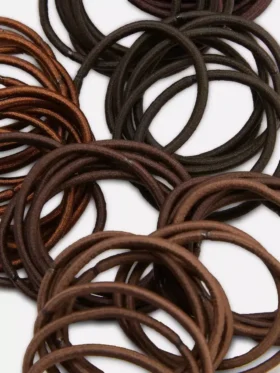 Paquete de 60 gomas elásticas gruesas para el pelo