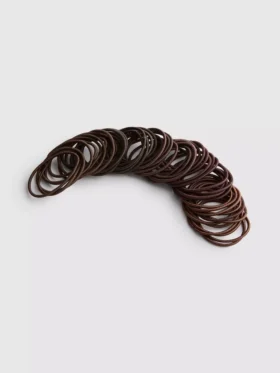 Paquete de 60 gomas para el pelo finas